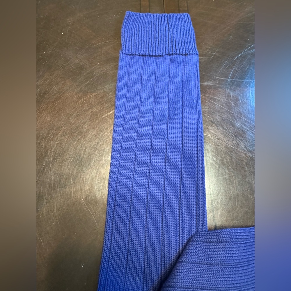 New Authentic Gucci Logo Socks Navy Size M - Picture 6 of 14